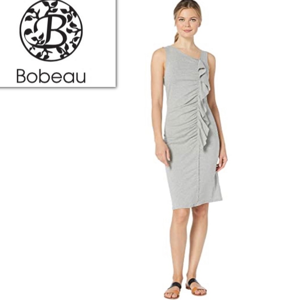 *SOLD* Bobeau French Terry Ruffle Front Dress